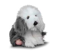 Animigos Bobtail Peluche en Forme de Chien de Berger au Design réaliste, Douce et Moelleuse, Environ 25 cm de Haut