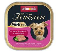 Animonda 100gx32 Vom Feinsten Dog - Adult Mini avec veau, jambon & basilic