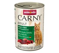 Animonda Carny Adult - Boeuf, Cerf et Airelle - 6 x 400 g