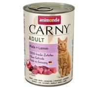 Carny Nourriture Humide pour Chat à la Dinde + Agneau (6 x 400 g) - Nourriture Humide pour Chat de la Marque animonda - sans céréales ni Sucre - avec ingrédients Frais et charnus