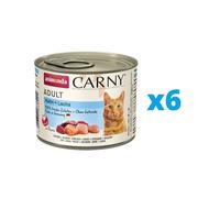 Animonda Carny Adult Poulet & Saumon 200gx6