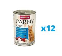 ANIMONDA Carny Combinaison bœuf et morue avec racine de persil 12 x 400 g