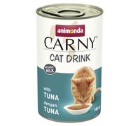 animonda Carny Drink Snack pour chat avec thon (24 x 140 ml), soupe pour chat, collation pour chat sans lait, céréales sans sucre