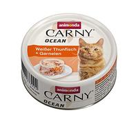animonda Carny Ocean - Nourriture Humide pour Chat - Thon Blanc + crevettes - 12 x 80 g