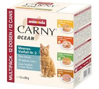 animonda Carny Ocean pour Chats variété Marine n° 2 (12x 80g) | Nourriture humide, Aliment humide à base de filet de poisson tendre, sans céréales ni sucre