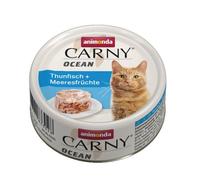 Nourriture pour chat Carny Ocean d’animonda, nourriture humide pour chat, thon + fruits de mer, 12 x 80 g