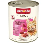 animonda Carny pour Chats Multi-Cocktail de viandes (6 x 800 g) | Nourriture humide, Aliment sans céréales ni sucre ajouté, avec des ingrédients frais et carnés
