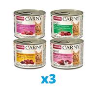 ANIMONDA Carny Set de 4 saveurs différentes 12 x 200 g