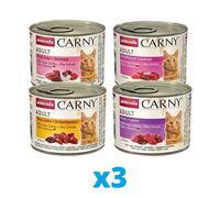 ANIMONDA Carny Set de 4 saveurs différentes 12 x 200 g