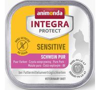 animonda Integra Protect Katze Sensitive, Nourriture diététique pour chats, nourriture humide pour allergies alimentaires, pur porc, 16 x 100 g