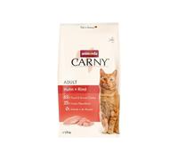 animonda Carny Nourriture pour Chat Adulte - Croquettes Chat sans Sucre et sans céréales au Poulet + bœuf 1,75kg