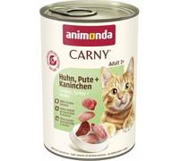Animonda Cat Carny Adult Poulet, Dinde et Lapin 400 g