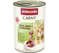 Animonda Cat Carny Kitten Boeuf, Poulet + Lapin 400g