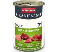 Animonda Dog boîte GranCarno Adult bœuf & cœurs de canard 400g
