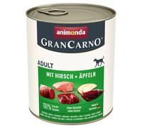 ANIMONDA GranCarno Adult - Nourriture humide avec du cerf et des pommes pour chiens - 12x800 g