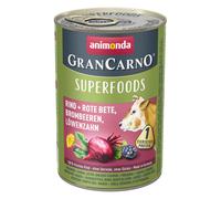 Animonda GranCarno Adult Superfoods Bœuf & Betterave, Mûres, Pissenlit 400gx6