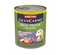 animonda Grancarno Lot de 6 boîtes de pâtée pour Chiens Adultes Agneau + Amarante (6 x 800 g), sans céréales, sans Sucre, pour Chiens Adultes, avec ingrédients charnus Frais