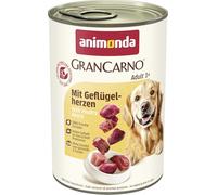 animonda Grancarno Nourriture humide pour chien adulte avec cœur de volaille (6 x 400 g) Nourriture humide pour chiens adultes avec 100 % d'ingrédients frais et charnels Sans céréales