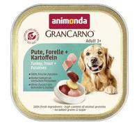 animonda Grancarno Nourriture Humide pour Chien Adulte avec Dinde, Truite + Pomme de Terre (22 x 150 g), sans céréales, sans Sucre, pour Chiens Adultes, avec ingrédients charnus Frais