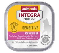 animonda Integra Protect Katze Sensitive, Nourriture diététique pour chats, nourriture humide pour allergies alimentaires, pur porc, 16 x 100 g