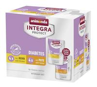 animonda Integra Protect Nourriture Humide pour Chat diabète au Poulet + à la Dinde (8 x 85 g), recommandée par Le vétérinaire en Cas de diabète sucré avec des Aliments diététiques vétérinaires pour