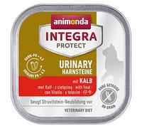 animonda INTEGRA PROTECT Nourriture Humide pour Chat Urinary Struvitstein Veau, 6 x 100 g, recommandée par Le vétérinaire pour Les calculs urinaires, Nourriture diététique développée avec des