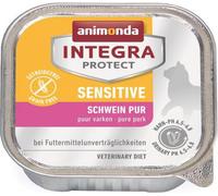 animonda Integra Protect Katze Sensitive, Nourriture diététique pour chats, nourriture humide pour allergies alimentaires, pur porc, 16 x 100 g