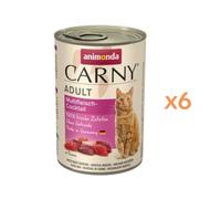 animonda Carny Adult Cocktail de Viande Multifonction (12 x 85 g) - Nourriture Humide pour Chat Adulte - Nourriture Humide avec 100% d'ingrédients Frais et charnels - Nourriture pour Chat sans