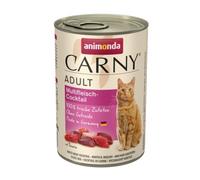 animonda Carny Adult Cocktail de Viande Multifonction (12 x 85 g) - Nourriture Humide pour Chat Adulte - Nourriture Humide avec 100% d'ingrédients Frais et charnels - Nourriture pour Chat sans