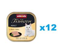 ANIMONDA Vom Feinsten Chat adulte bœuf et poulet 100 g