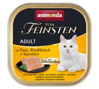 Animonda Vom Feinsten Adult Schlemmerkern avec dinde, bœuf & carottes 100gx32