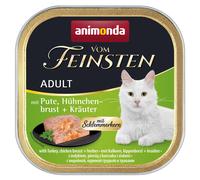Animonda Vom Feinsten Adult Schlemmerkern avec dinde, poitrine de poulet & herbes 100gx32