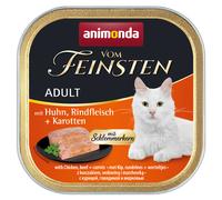 Animonda Vom Feinsten Adult Schlemmerkern avec poulet, boeuf & carottes 100gx32