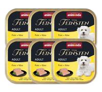 ANIMONDA Vom Feinsten Adult Turkey and Cheese Dog Pâté 6x150g