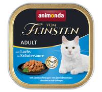 Animonda Vom Feinsten Adulte au saumon en sauce aux herbes 100gx32