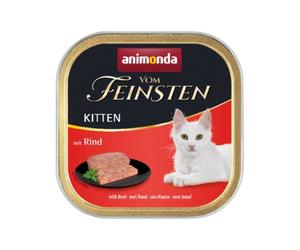 ANIMONDA Vom Feinsten Barquette de viande de boeuf 100 g pour Chatons