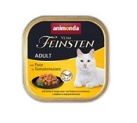 ANIMONDA Vom Feinsten Chat Pâtée de Dinde à la sauce tomate 100g
