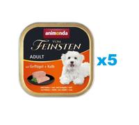ANIMONDA Vom Feinsten Classic Lot volaille et veau 5 x 150 g