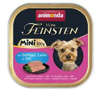 Animonda Vom Feinsten Dog - Adult Mini avec Volaille, Saumon & Aneth 100gx32