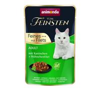 ANIMONDA Cat Vom Feinsten Adulte Lapin + filet de poulet sac de 85g