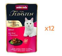 ANIMONDA Cat Vom Feinsten Adulte Boeuf + filet de dinde sachet de 85g