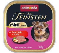 animonda Vom Feinsten Junior Mini avec Dinde, Veau et Pomme 32 x 100 g