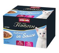 animonda Vom Feinsten Kitten Raffinesse dans Un Pack de Sauce (24 x 85 g), Nourriture Humide pour Chatons en Croissance, Nourriture pour Chat en Sauce sans céréales ni Sucre, sachets portions