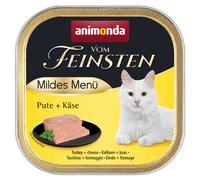 ANIMONDA Vom Feinsten Mild Menu pâtée pour chat – Dinde & fromage – 100 g