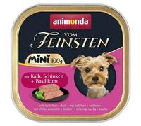 ANIMONDA Vom Feinsten Mini Nourriture humide pour chiens de petites races au veau, jambon et basilic 100g