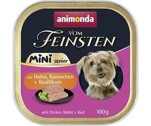 Animonda vom Feinsten Mini Senior avec poulet, lapin et basilic 100 g