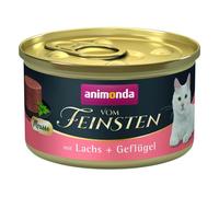 ANIMONDA Vom Feinsten Mousse au saumon et au poulet mousse pour chats 6x85g