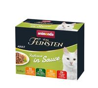 animonda vom Feinsten Nourriture humide de qualité supérieure pour chat - Raffinesse en sauce - 8 sachets (8 x 85 g) - Nourriture humide pour chat de qualité supérieure - Sans sucre - Avec ingrédients