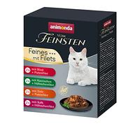animonda Vom Feinsten Nourriture Humide pour Chats Adultes, variété Fine avec Filets, 8 x 85 g