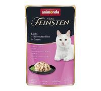 animonda Vom Feinsten Nourriture pour Chat Adulte avec Saumon + Filet de Poulet en Sauce dans Un Sac Frais 18 x 50 g